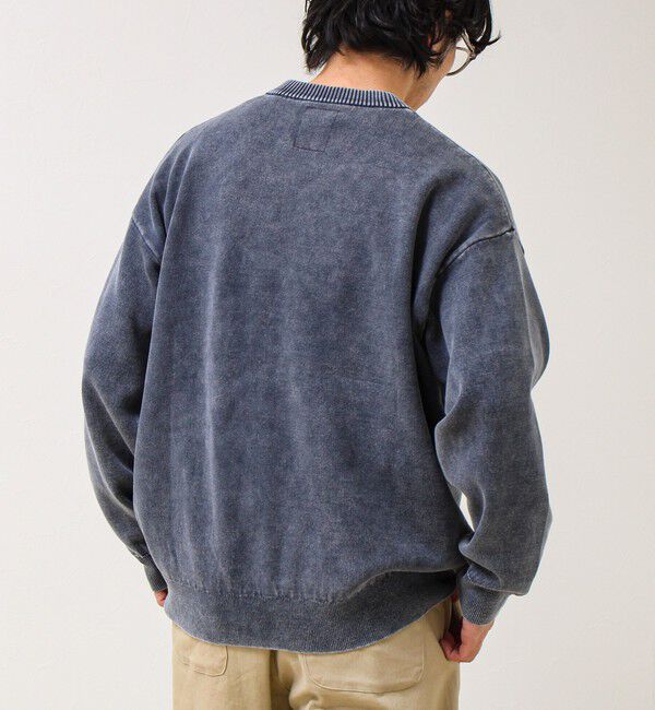 GLOSTER「【BOYエンブレム刺繍】Wフェイス フェードプルオーバーニット」|ニット・セーター|