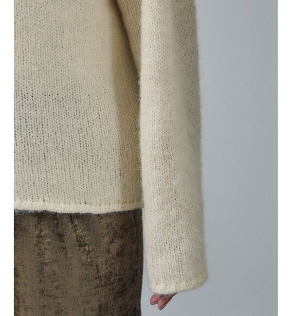 SALON adam et rope'「コットンウールメランジVネックニットプルオーバー」|ニット・セーター|