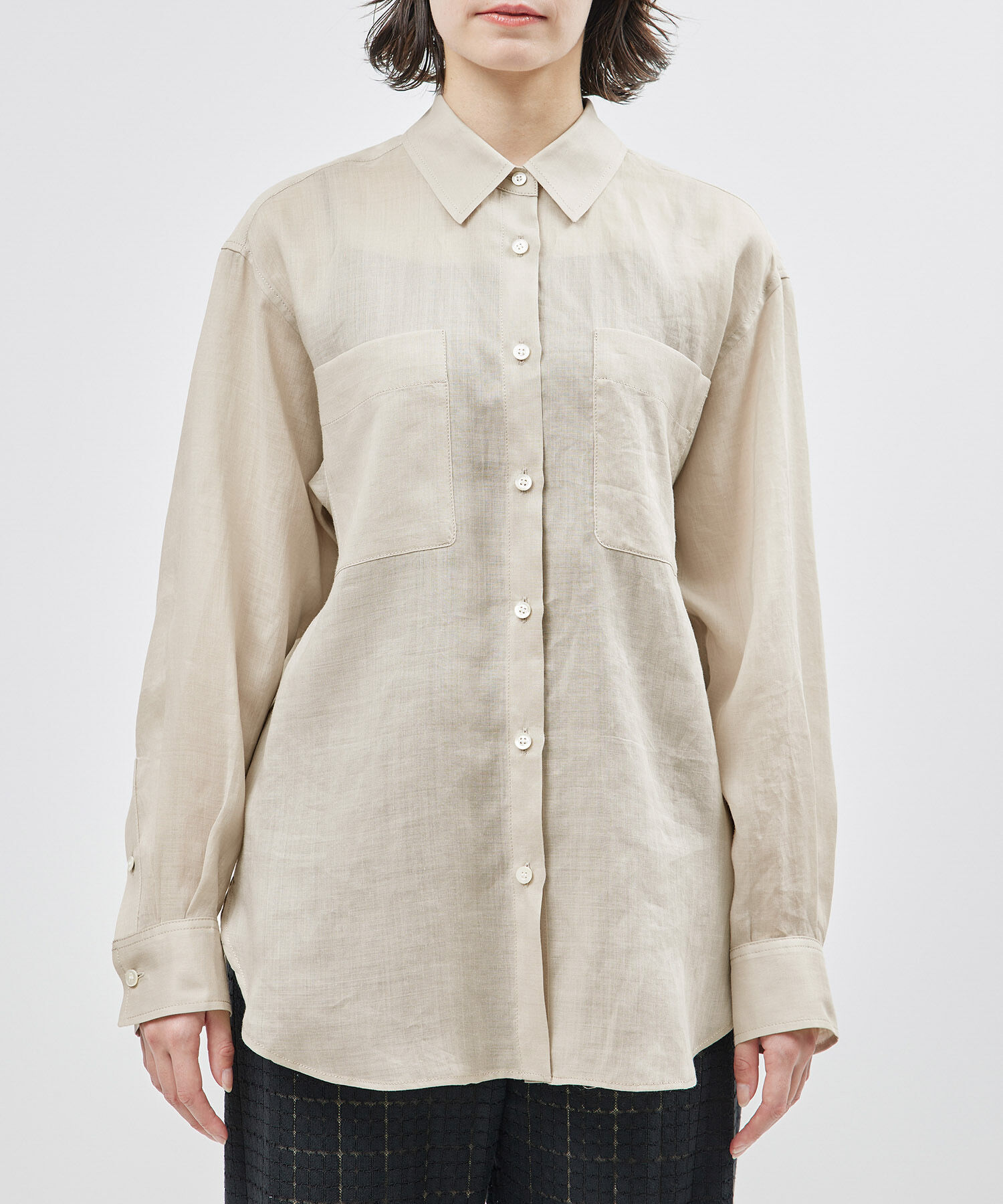 ROPE「【洗える】ロイヤルラミーレギュラーシャツ【雑誌/メディア掲載】」|シャツ・ブラウス|