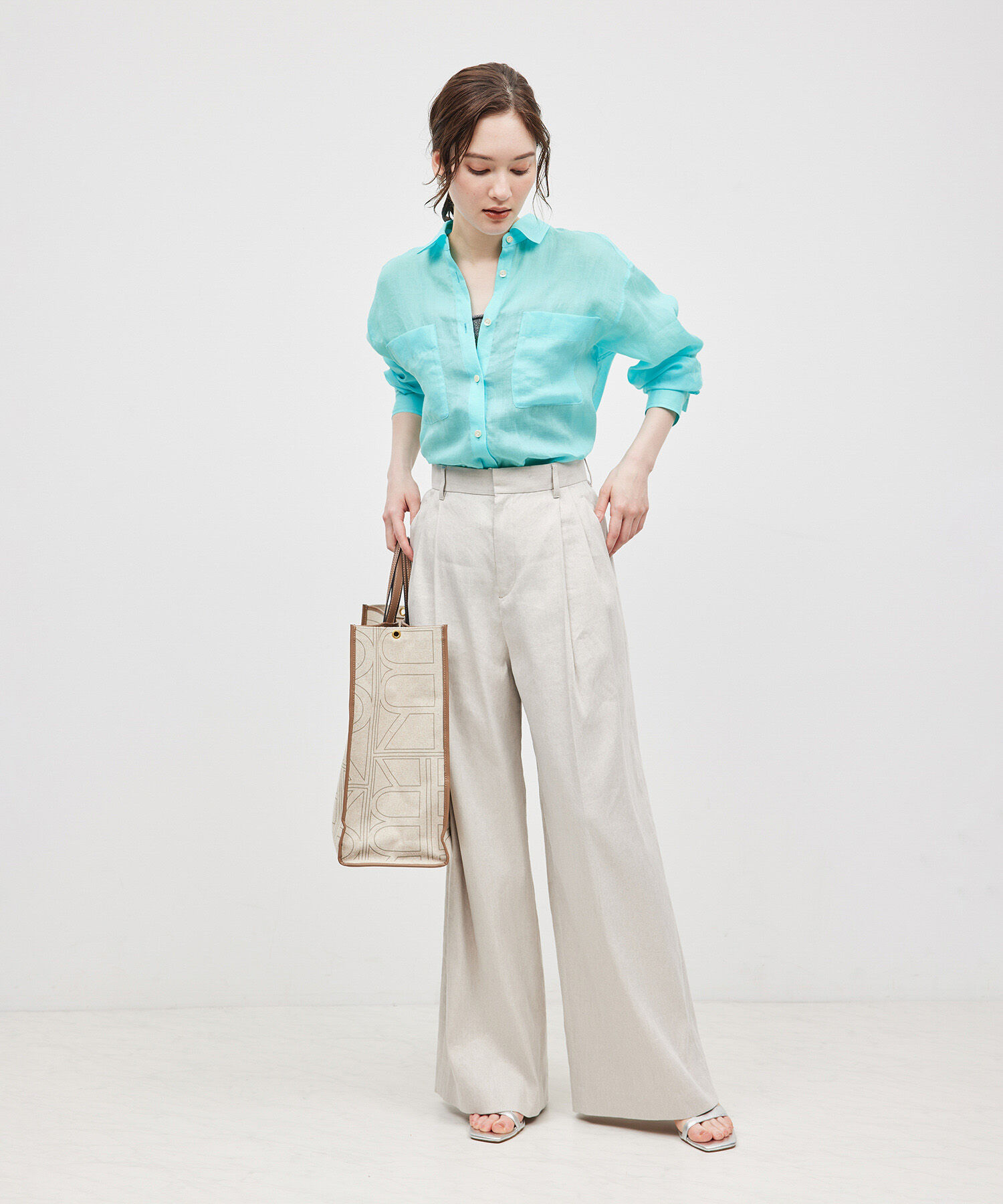 ROPE「【洗える】ロイヤルラミーレギュラーシャツ【雑誌/メディア掲載】」|シャツ・ブラウス|