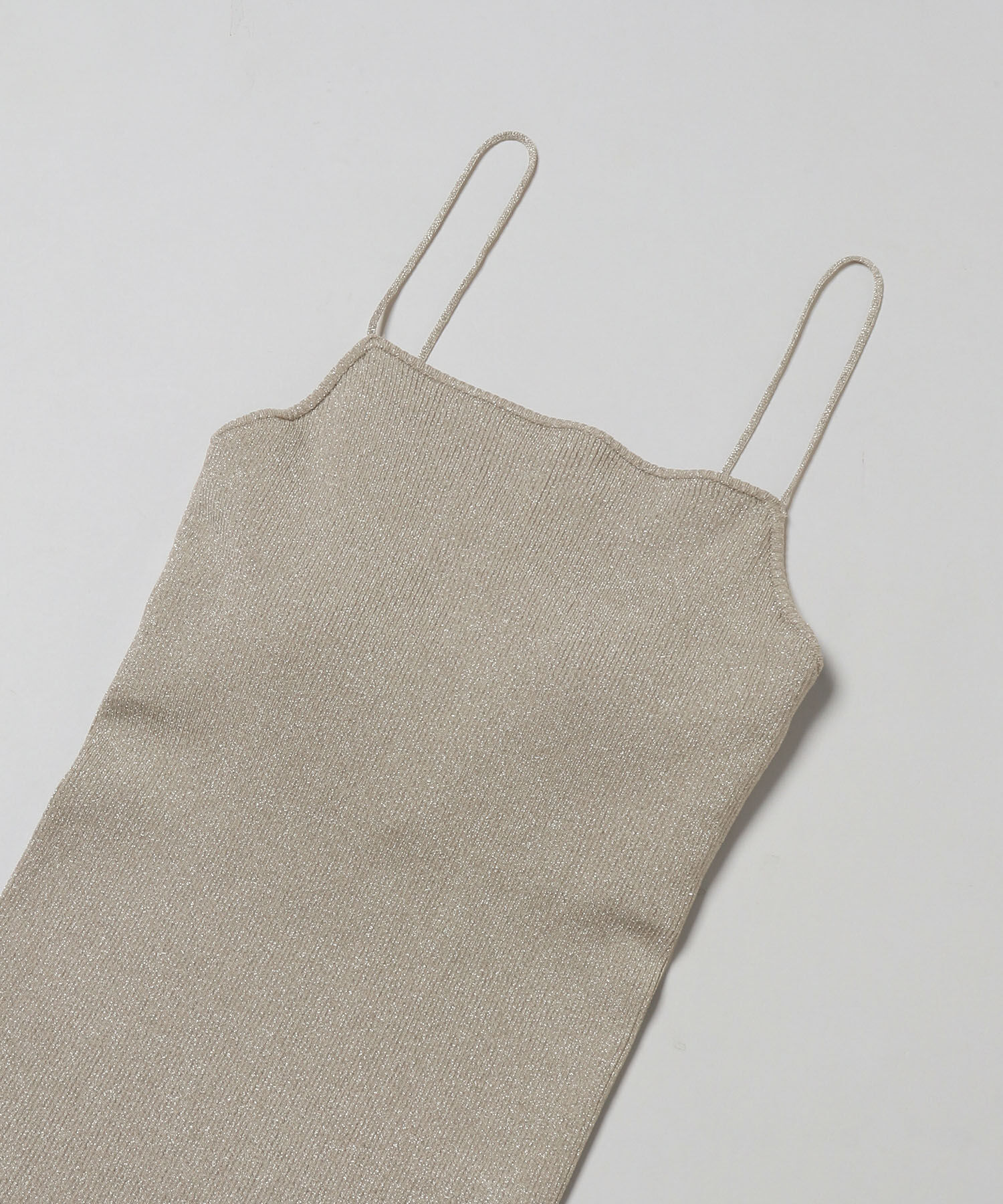 ROPE「パッド付きラメキャミソール」|キャミソール|