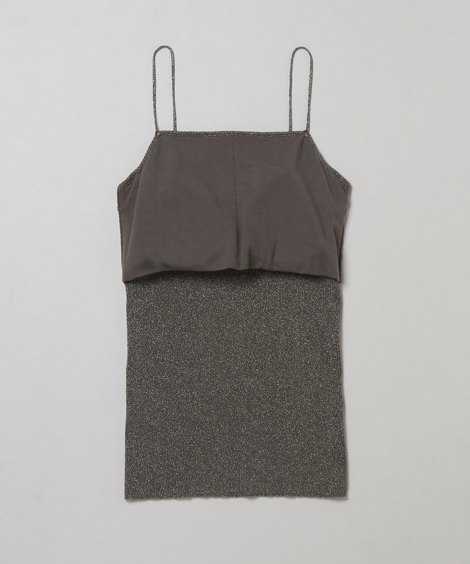 ROPE「パッド付きラメキャミソール」|キャミソール|