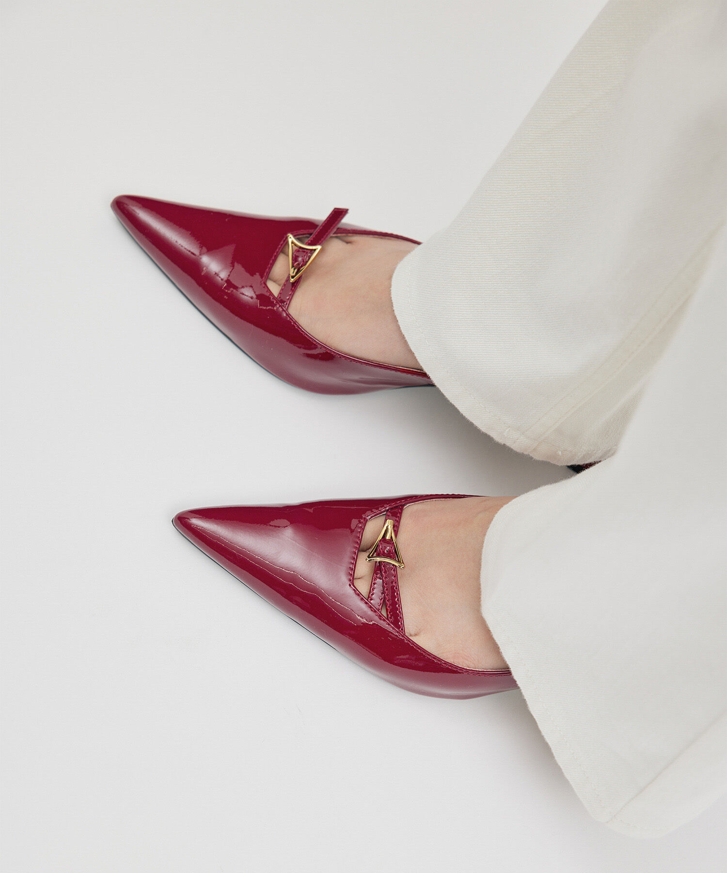 ROPE「ベルトトップヒールパンプス」|パンプス|