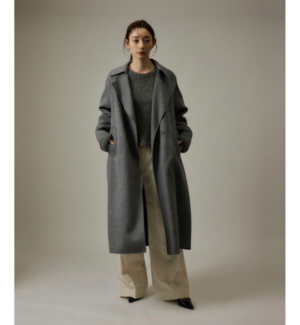 ROPE「ラムウールリバーロングコート【Sサイズフェア対象】」|チェスターコート|