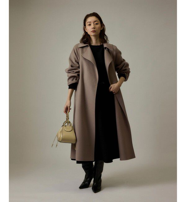 ROPE「ラムウールリバーロングコート【Sサイズフェア対象】」|チェスターコート|