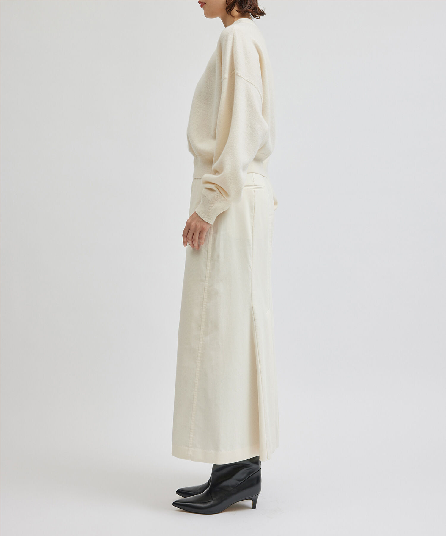 ROPE「コットンコーデュロイニュアンスIラインスカート」|スカート|