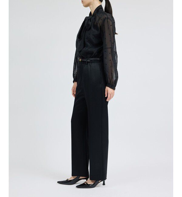 ROPE「ウールサテンイージーパンツ【Sサイズフェア対象】」|チノ|