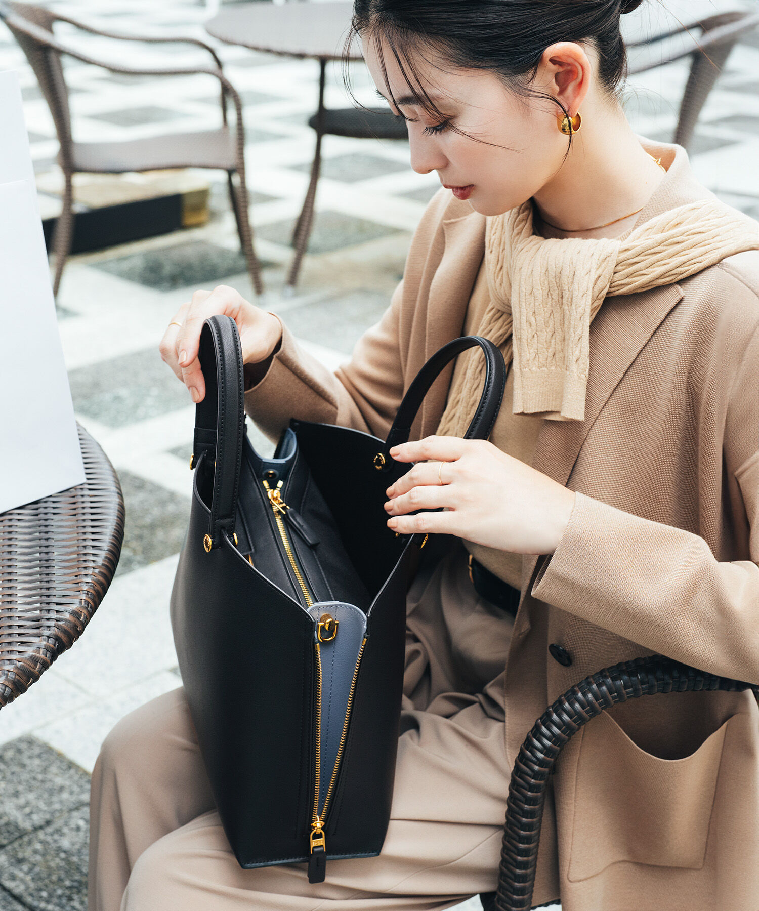 ROPE「【E'POR】Y BAG Medium【軽量】【25AW】」|ショルダー・メッセンジャー|