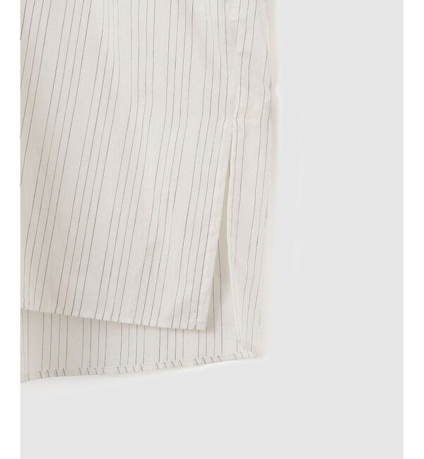 ROPE「【洗える】タイプライターハーフスリーブブラウス/お仕事・通勤対応」|シャツ・ブラウス|