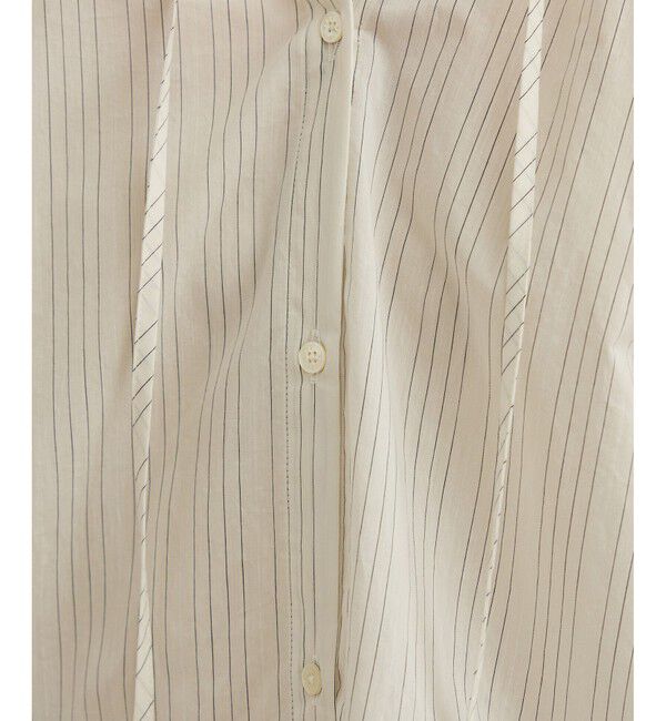 ROPE「【洗える】タイプライターハーフスリーブブラウス/お仕事・通勤対応」|シャツ・ブラウス|