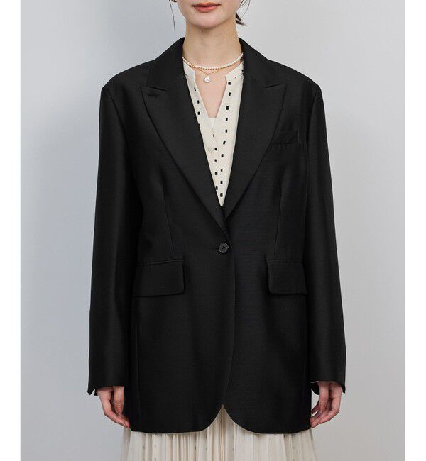 ROPE「シルクウールオーバージャケット」|テーラードジャケット|