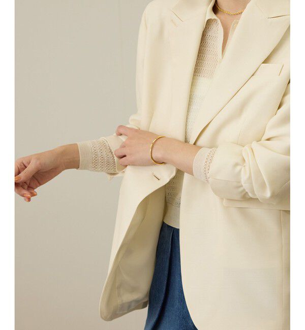 ROPE「シルクウールオーバージャケット」|テーラードジャケット|