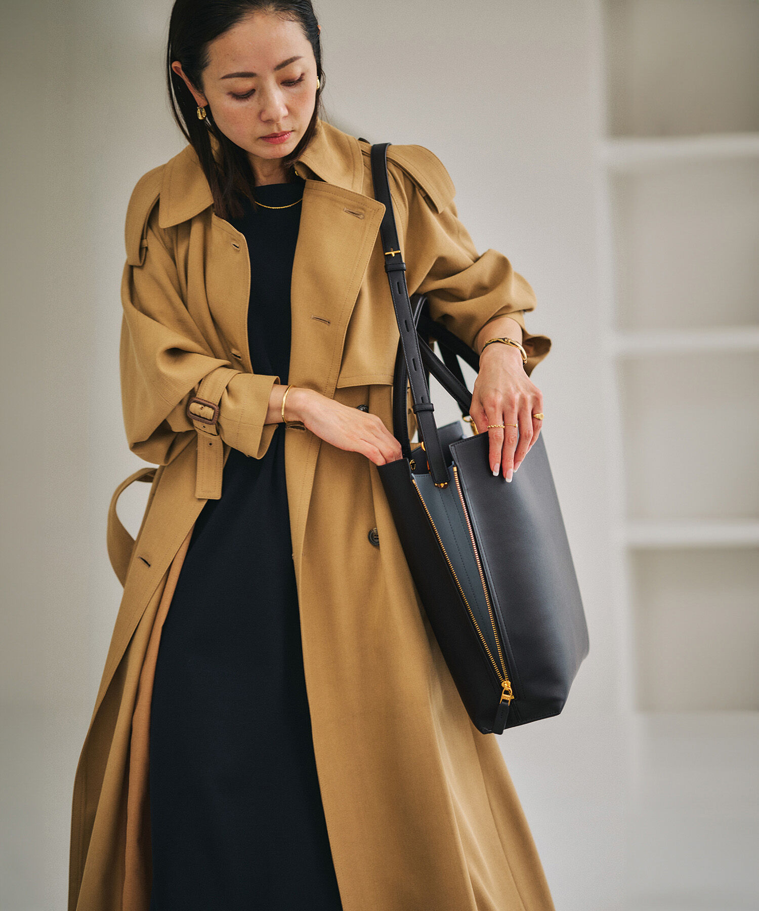 ROPE「【E'POR】Y BAG Large【通勤】【A4対応】【25AW】」|トートバッグ|