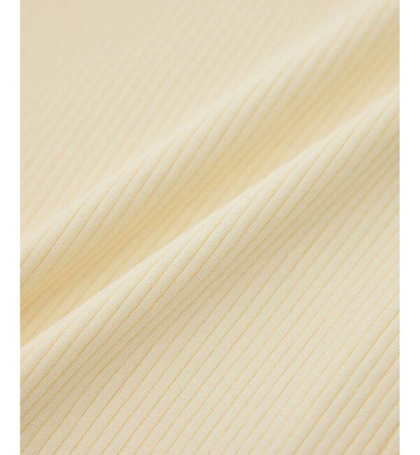 ROPE「【洗える】ワイドリブスクエアネックニット」|ニット・セーター|