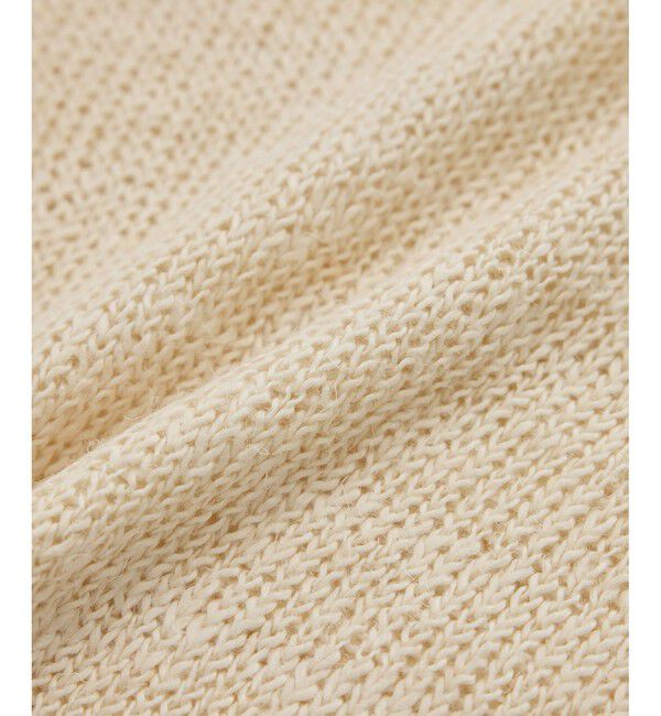 ROPE「【洗える】スラブリネン ボートネックプルオーバー」|ニット・セーター|