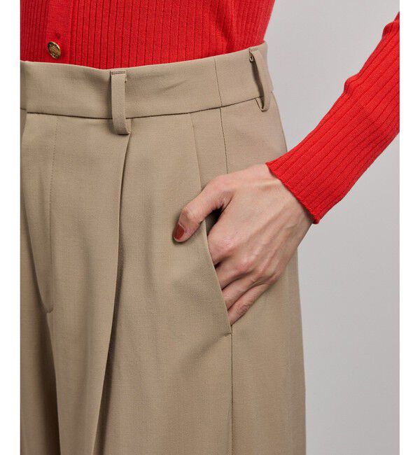 ROPE「ワンタックストレートワイドパンツ【REGGIANI（レッジアーニ）】」|チノ|