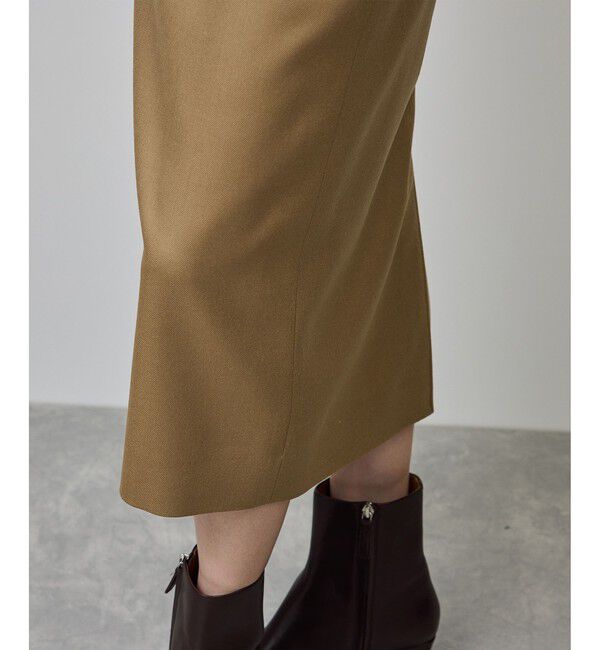 ROPE「[美人スカート]ウールレーヨンポケット付きタイトスカート(無地)/イージーケア・セットアップ対応」|スカート|