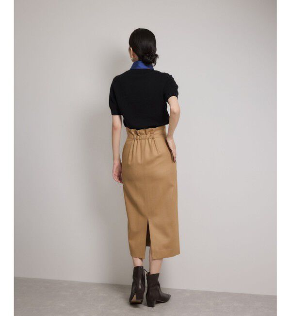 ROPE「[美人スカート]ウールレーヨンポケット付きタイトスカート(無地)/イージーケア・セットアップ対応」|スカート|