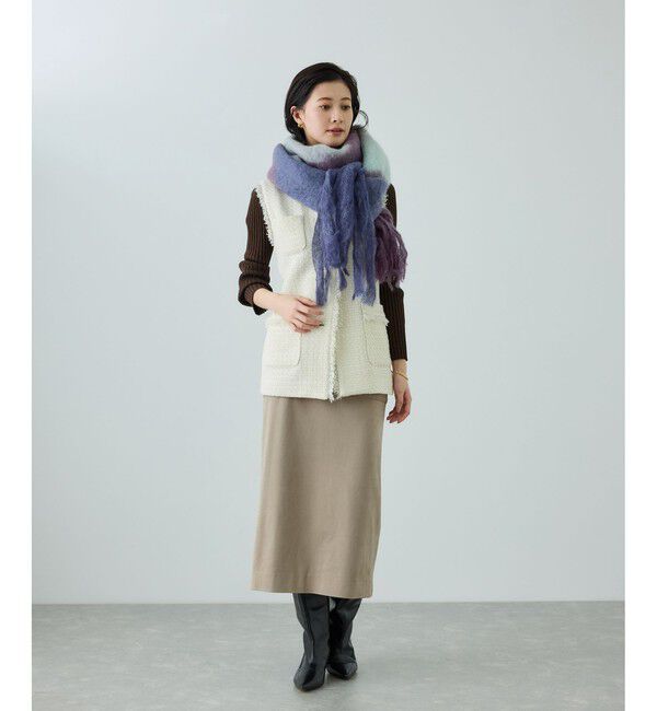 ROPE「[美人スカート]スエードポケット付きタイトスカート/イージーケア」|スカート|