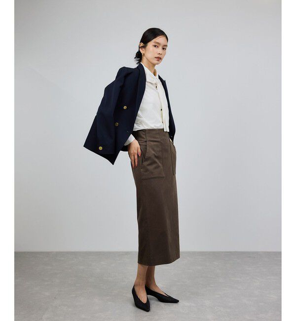 ROPE「[美人スカート]スエードポケット付きタイトスカート/イージーケア」|スカート|