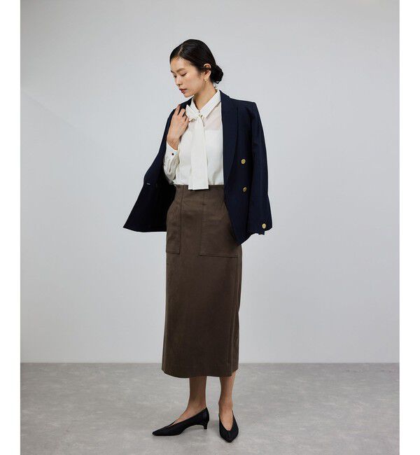 ROPE「[美人スカート]スエードポケット付きタイトスカート/イージーケア」|スカート|