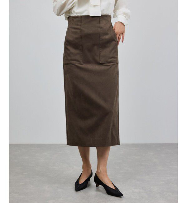 ROPE「[美人スカート]スエードポケット付きタイトスカート/イージーケア」|スカート|