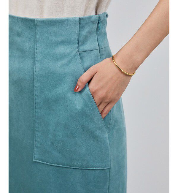 ROPE「[美人スカート]スエードポケット付きタイトスカート/イージーケア」|スカート|