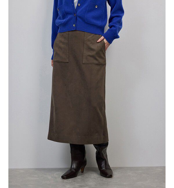 ROPE「[美人スカート]スエードポケット付きタイトスカート/イージーケア」|スカート|