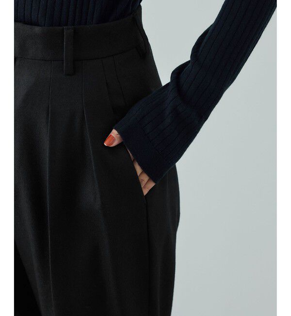 ROPE「ウール混プレミアムサキソニーパンツ/イージーケア・セットアップ対応」|チノ|