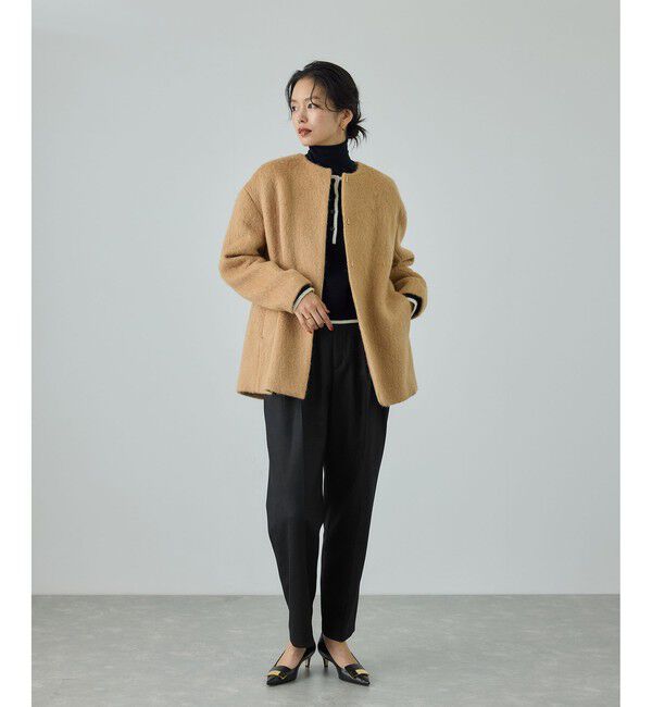 ROPE「ウール混プレミアムサキソニーパンツ/イージーケア・セットアップ対応」|チノ|