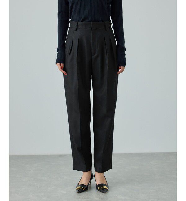 ROPE「ウール混プレミアムサキソニーパンツ/イージーケア・セットアップ対応」|チノ|