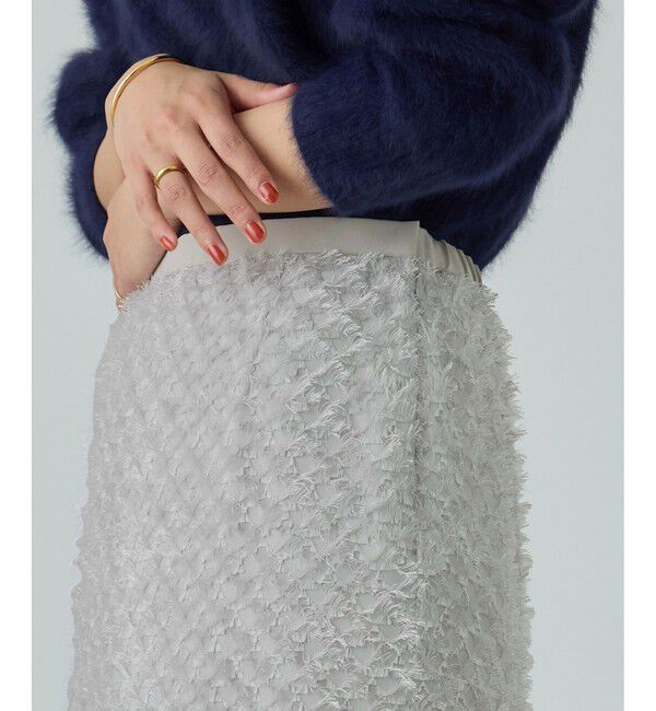 ROPE「カットジャガードIラインタイトスカート/イージーケア」|スカート|