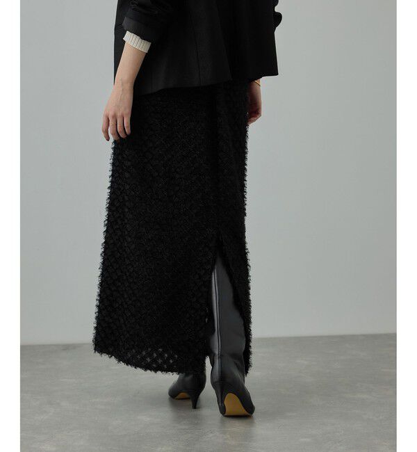 ROPE「カットジャガードIラインタイトスカート/イージーケア」|スカート|