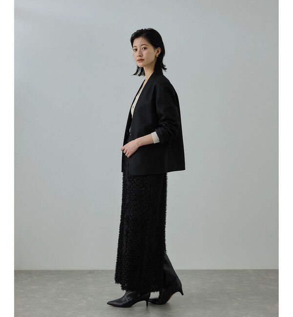 ROPE「カットジャガードIラインタイトスカート/イージーケア」|スカート|