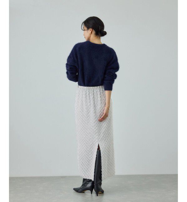 ROPE「カットジャガードIラインタイトスカート/イージーケア」|スカート|