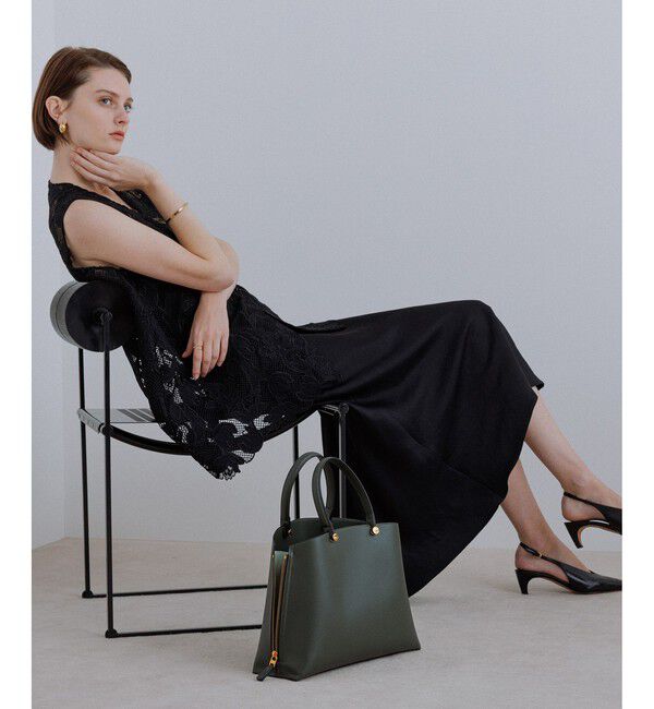 ROPE「【E'POR】Y BAG Medium/通勤・軽量・26SS」|トートバッグ|ダークグリン(31)