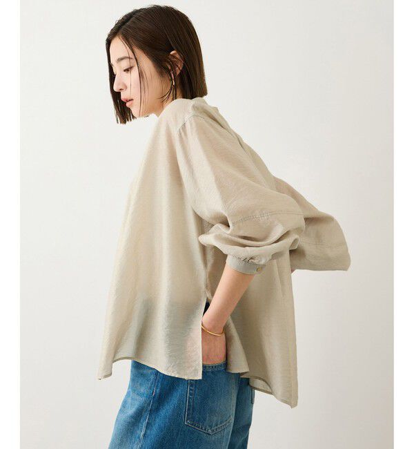 ROPE「キュプラシルクボリュームスリーブブラウス/イージーケア」|シャツ・ブラウス|ベージュ系(29)