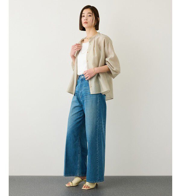 ROPE「キュプラシルクボリュームスリーブブラウス/イージーケア」|シャツ・ブラウス|