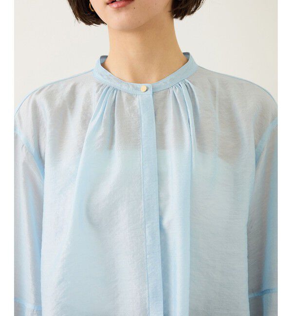 ROPE「キュプラシルクボリュームスリーブブラウス/イージーケア」|シャツ・ブラウス|