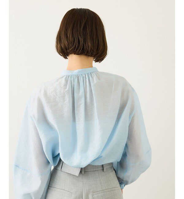 ROPE「キュプラシルクボリュームスリーブブラウス/イージーケア」|シャツ・ブラウス|