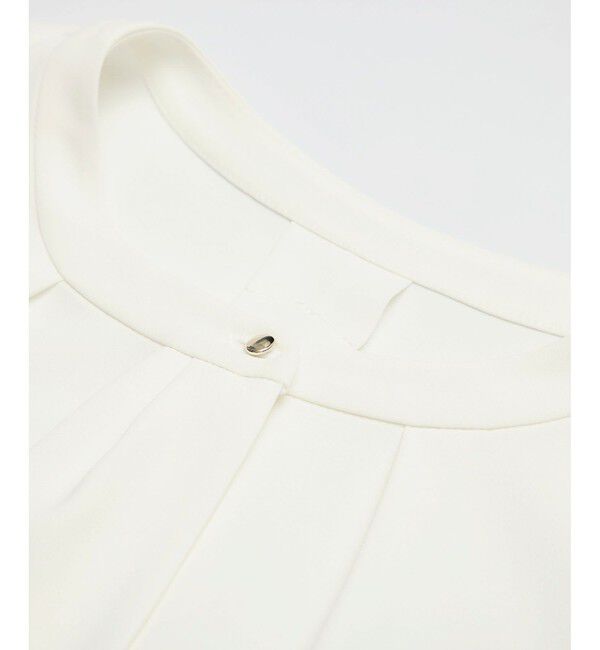 Rope&rsquo;Picnic「ジョーゼット配色ボウタイ風ブラウス/セレモニー・通勤対応」|シャツ・ブラウス|