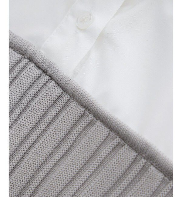 Rope&rsquo;Picnic「シャツドッキングペプラムニット」|シャツ・ブラウス|