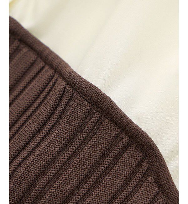 Rope&rsquo;Picnic「シャツドッキングペプラムニット」|シャツ・ブラウス|