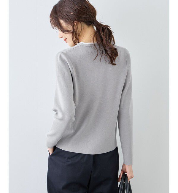 Rope&rsquo;Picnic「配色リボンパールニット」|ニット・セーター|