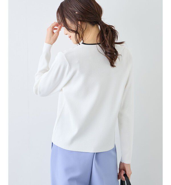 Rope&rsquo;Picnic「配色リボンパールニット」|ニット・セーター|