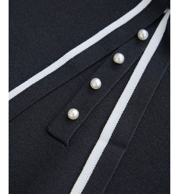 Rope&rsquo;Picnic「配色リボンパールニット」|ニット・セーター|