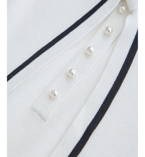 Rope&rsquo;Picnic「配色リボンパールニット」|ニット・セーター|