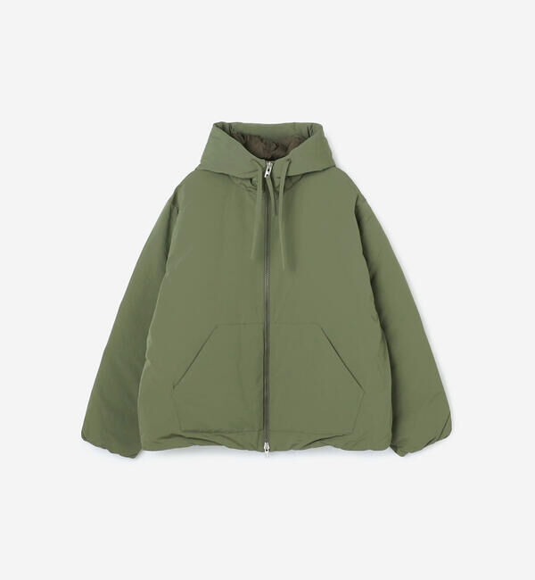 ORCIVAL「ORCIVAL | ポリエステルタフタ フードジャケット MEN」|ダウン|OLIVE