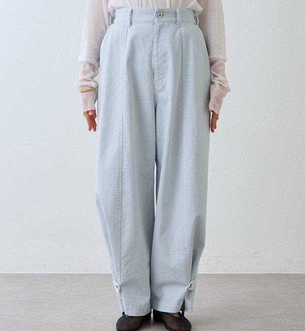  「【セットアップ着用可能】ガーメントダイコットンツイルパンツ」|チノ|