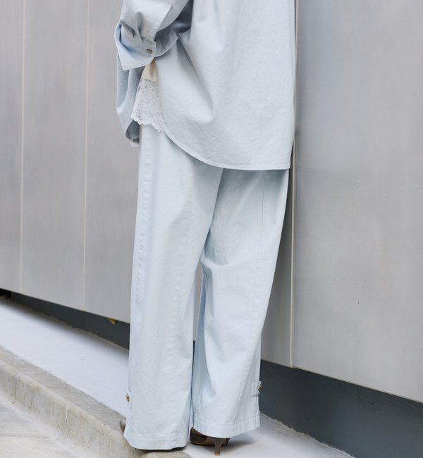  「【セットアップ着用可能】ガーメントダイコットンツイルパンツ」|チノ|